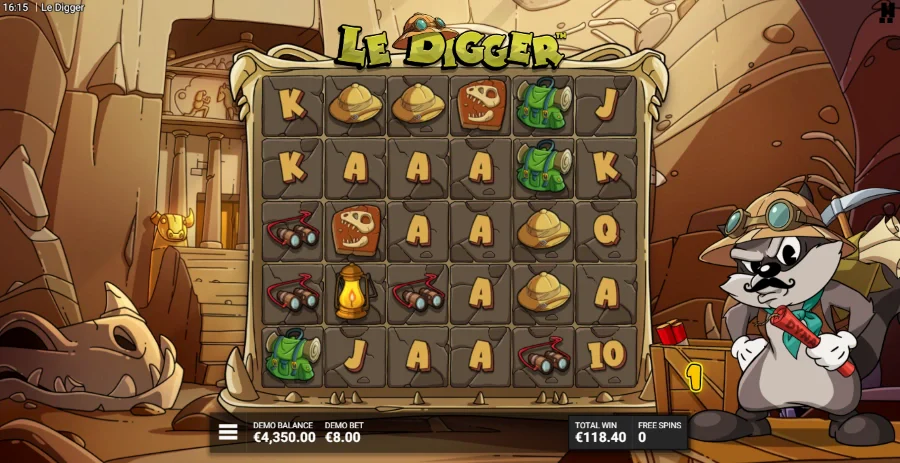 Le Digger Slot Bonus Game