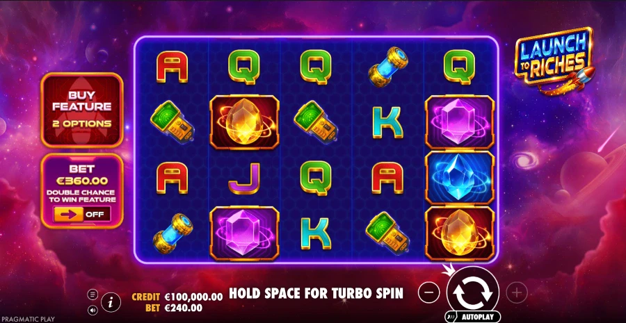 Screenshot of Launch To Riches slot