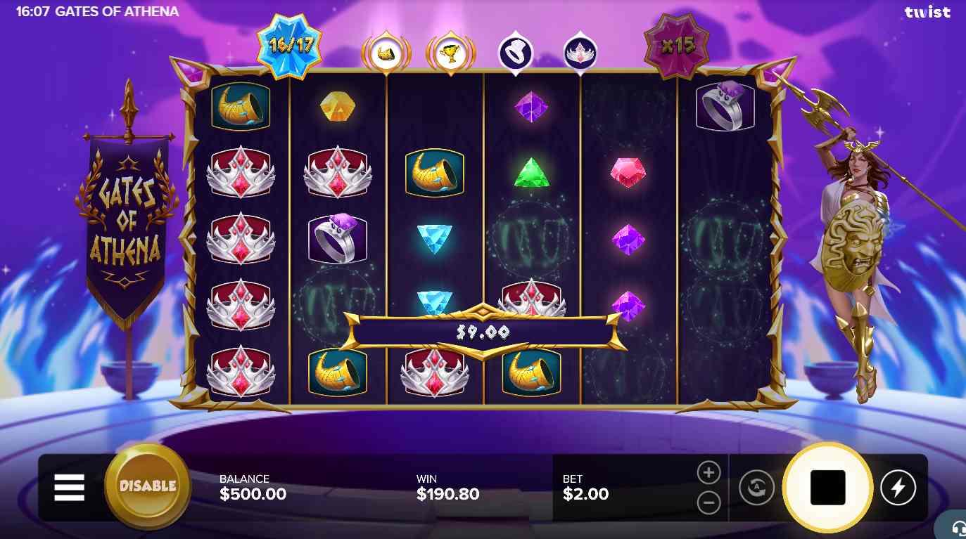Gates of Athena bonus game