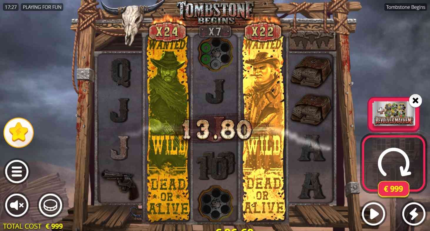 Tombstone Begins bonus game