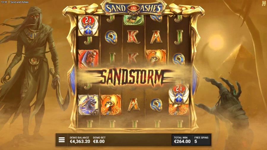 Sand and Ashes Slot Bonus Game