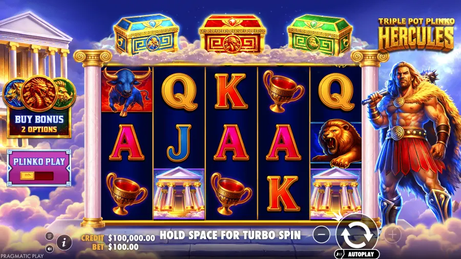 Triple Pot Plinko Hercules slot