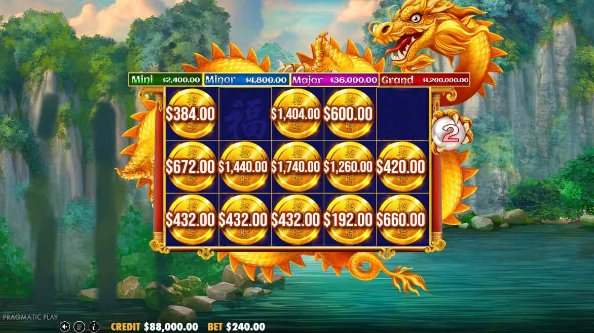 Dragon's Gate Bonus Choice bonus game