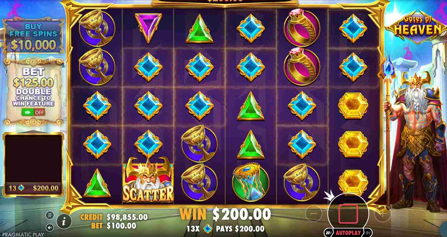 Gates of Heaven 1000 Enhanced RTP bonus game