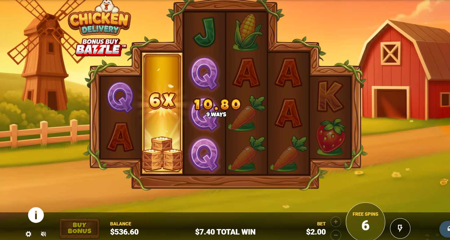 Chicken Delivery bonus game