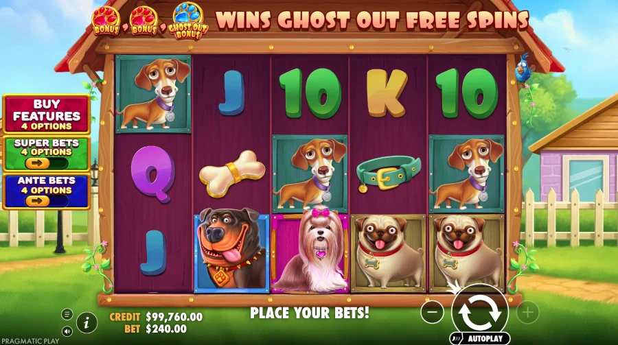 Screenshot of The Big Dog House slot