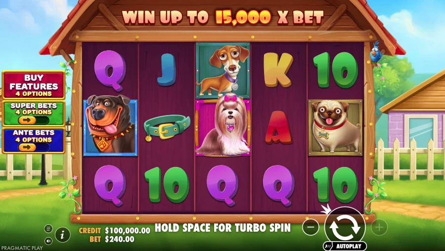 Screenshot of The Big Dog House slot