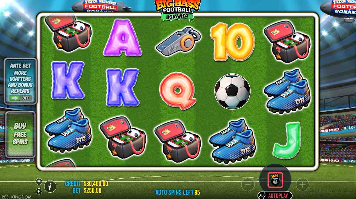 big bass football bonanza base game