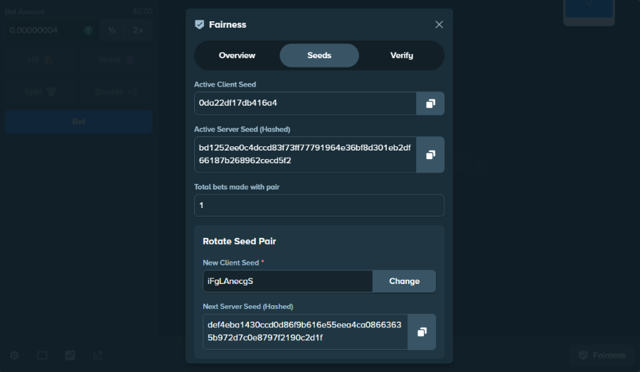 Stake Games Seeds Overview