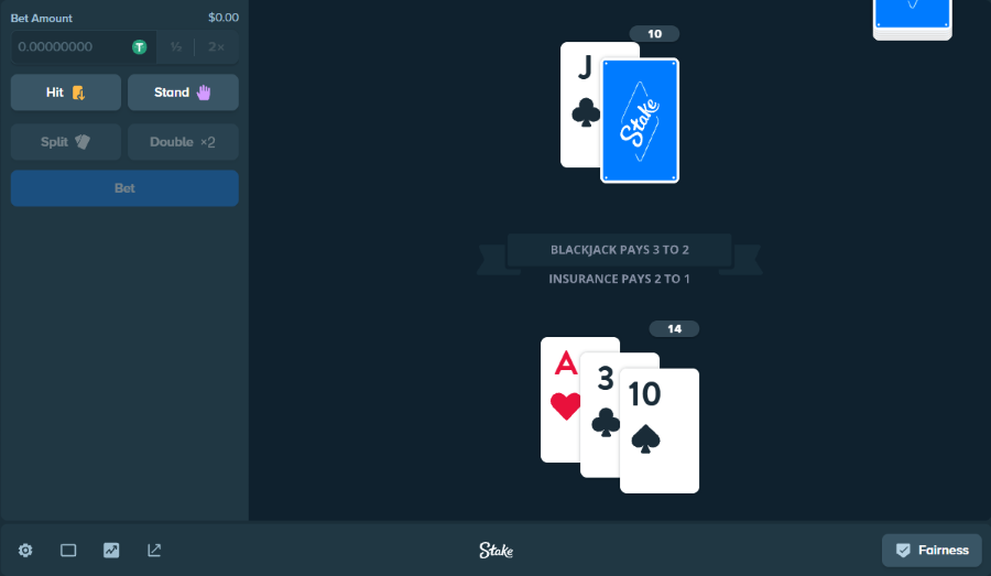 Stake Originals Blackjack