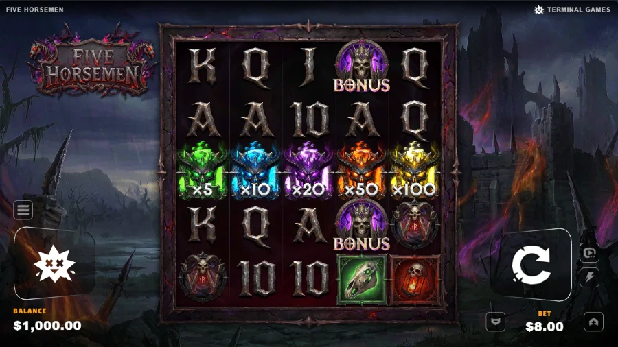Five Horsemen Slot Base Game
