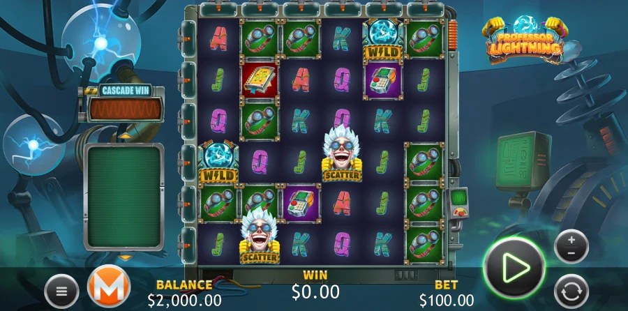 Screenshot of Professor Lightning slot