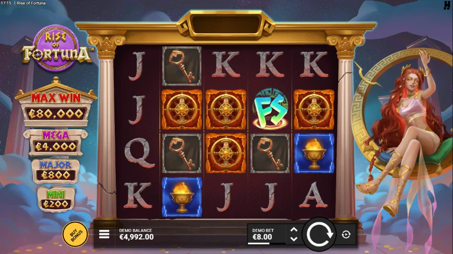 Rise of Fortuna Slot Base Game