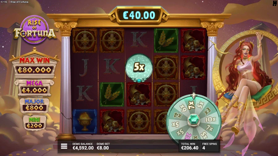 Rise of Fortuna Slot Bonus Game