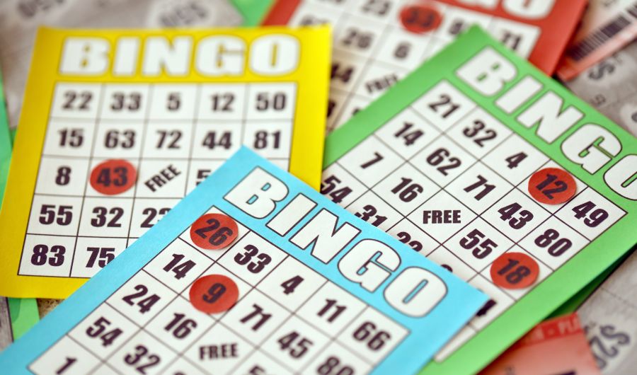 Bingo Tickets on the Table