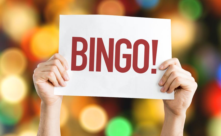 Bingo Written on a Piece of Paper