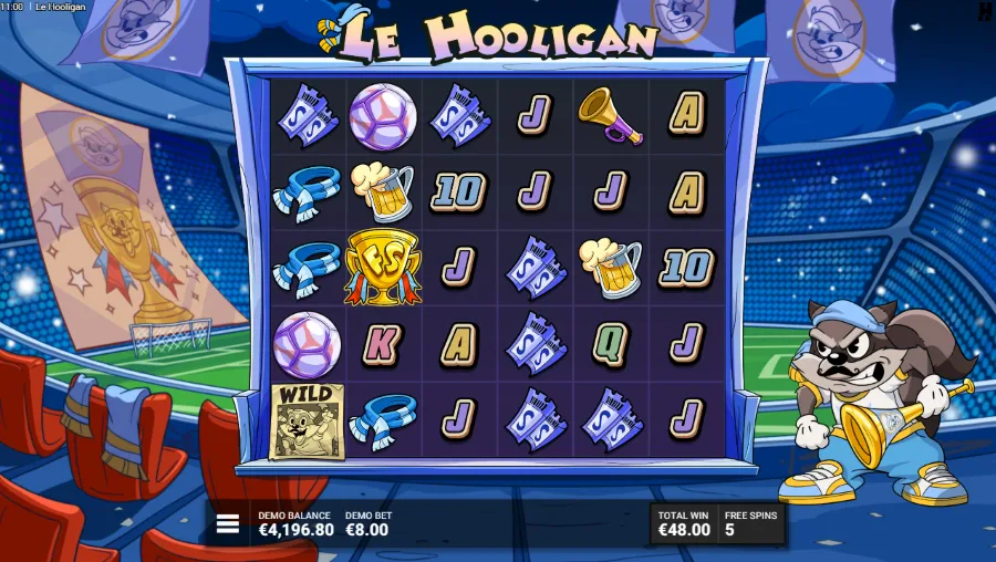 Le Hooligan Slot Base Game