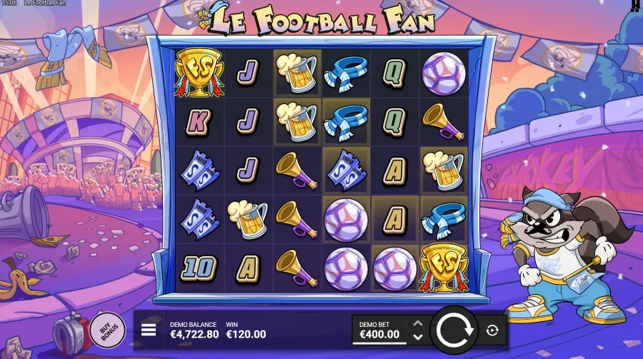 Le Football fan slot screenshot