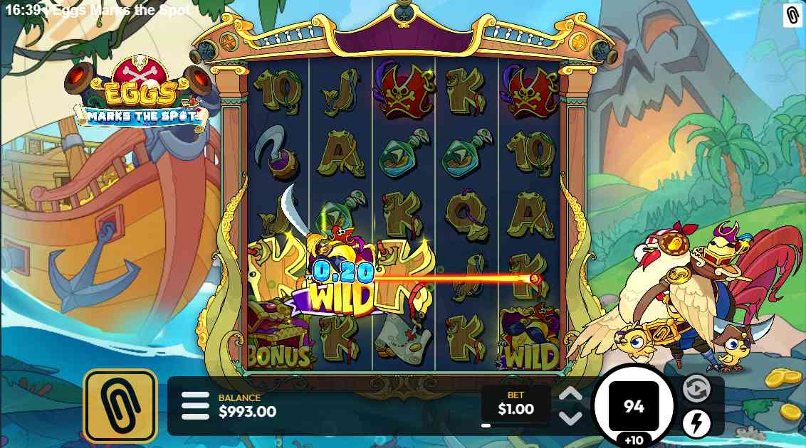Eggs Marks The Spot bonus game