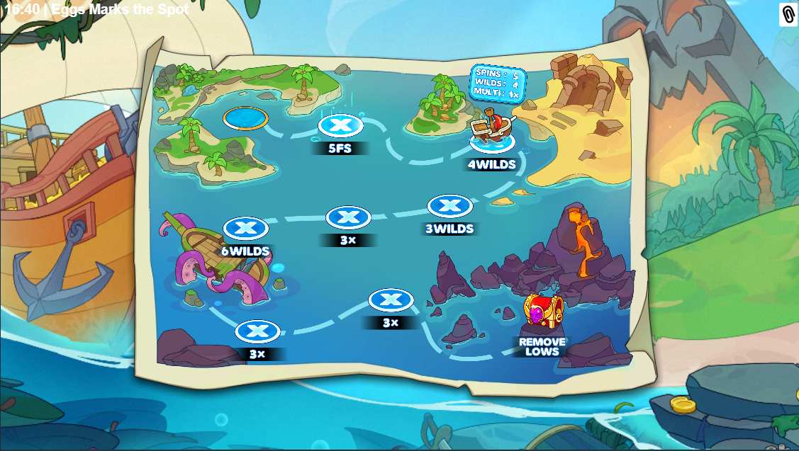 Eggs Marks The Spot bonus game