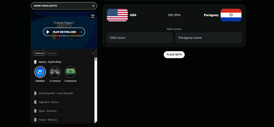 World Cup 2026 Widget Game Highlights