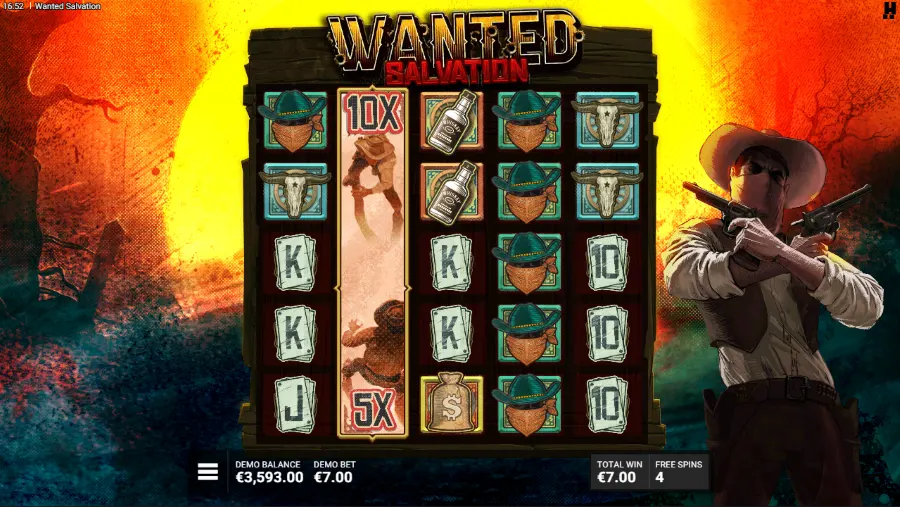 Wanted Salvation Slot Bonus Game