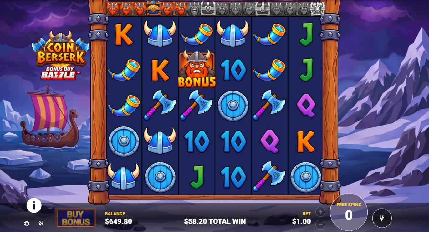 Coin Berserk bonus game