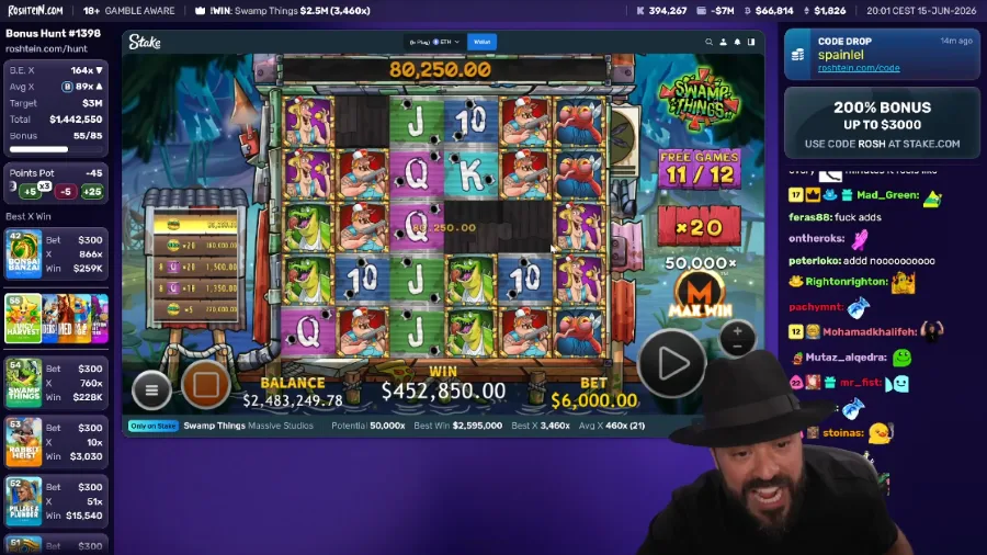 Roshtein Playing Swamp Things