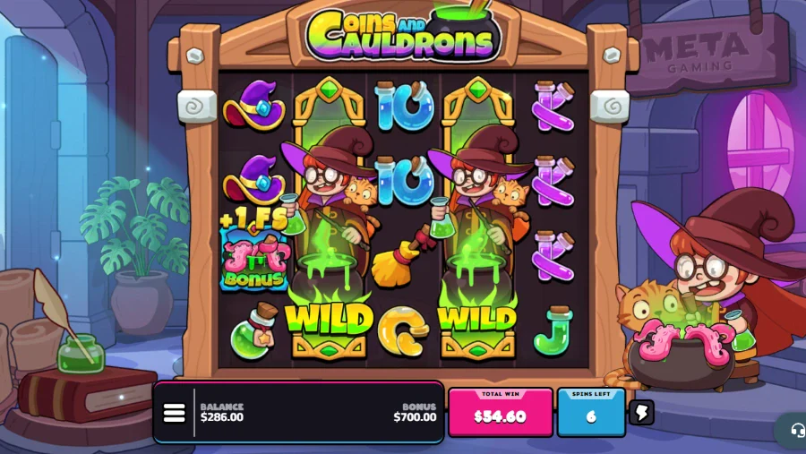 Coins and Cauldrons Slot Bonus Game