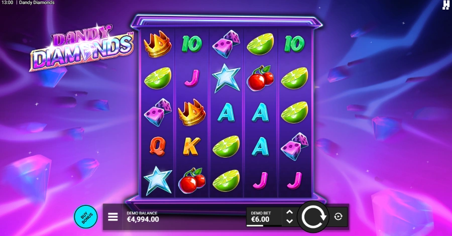Dandy Diamonds Slot Base Game