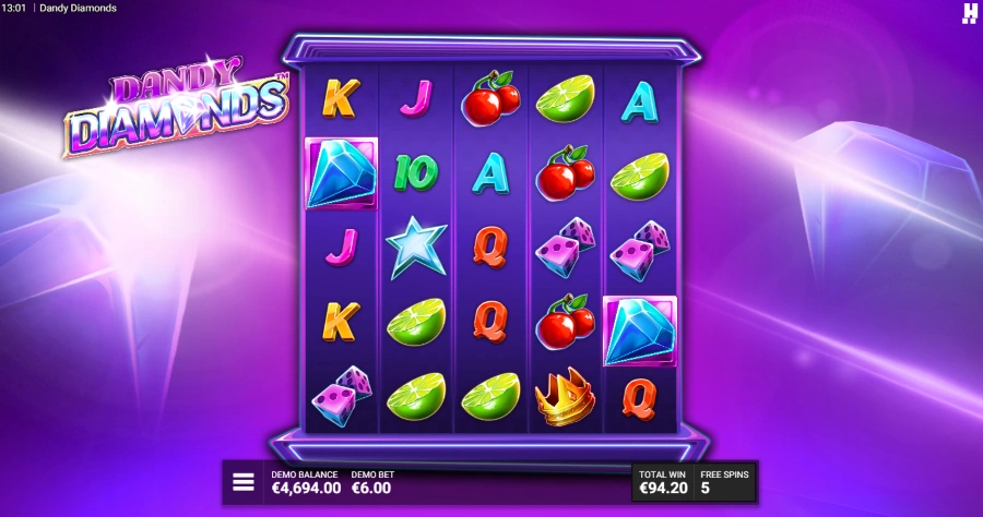 Dandy Diamonds Slot Bonus Game