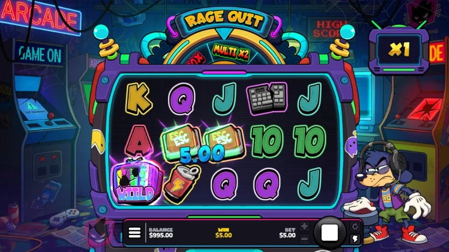 Rage Quit Slot Base Game