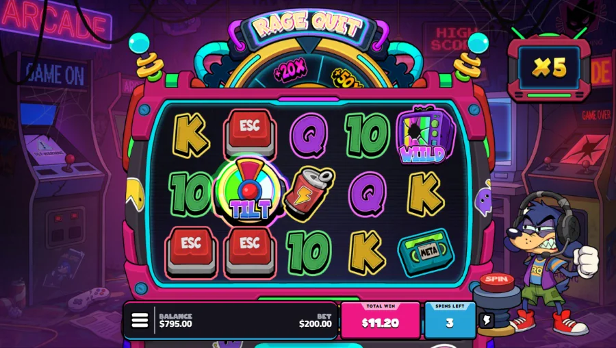 Rage Quit Slot Bonus Game