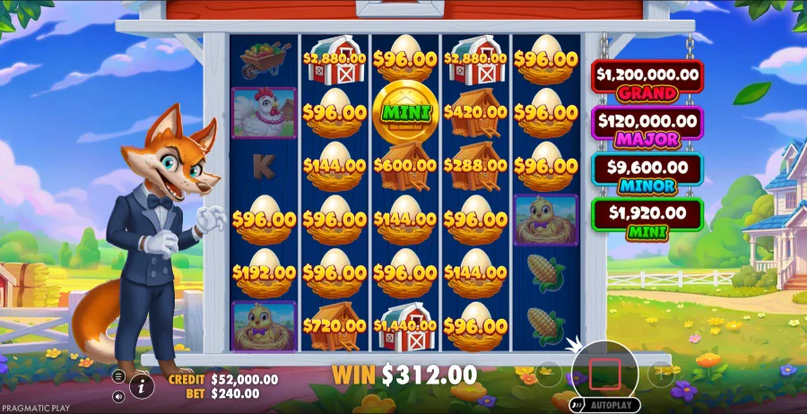 Screenshot of Better Barn House Bonanza slot free spins