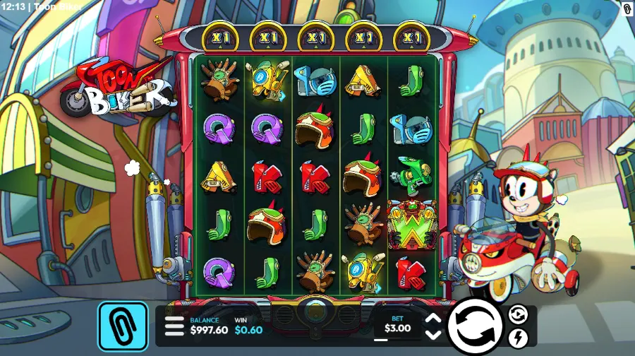 Toon Biker Slot Base Game