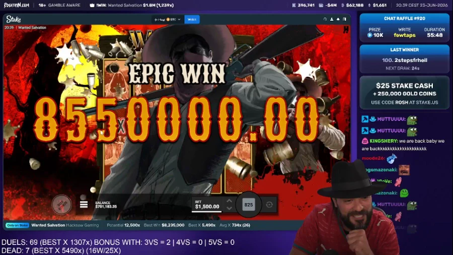 Roshtein's $8.5 Million Hit on Wanted Salvation