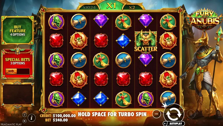 Screenshot of Fury of Anubis