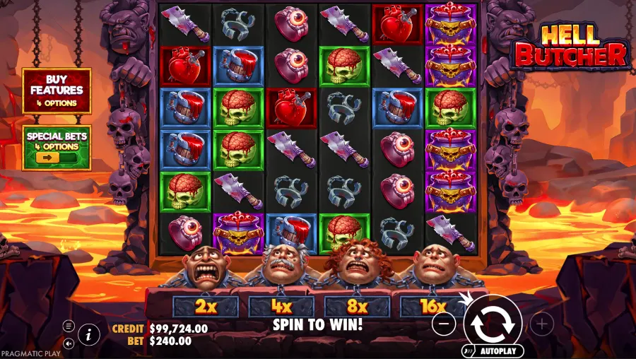 Screenshot of Hell Butcher slot