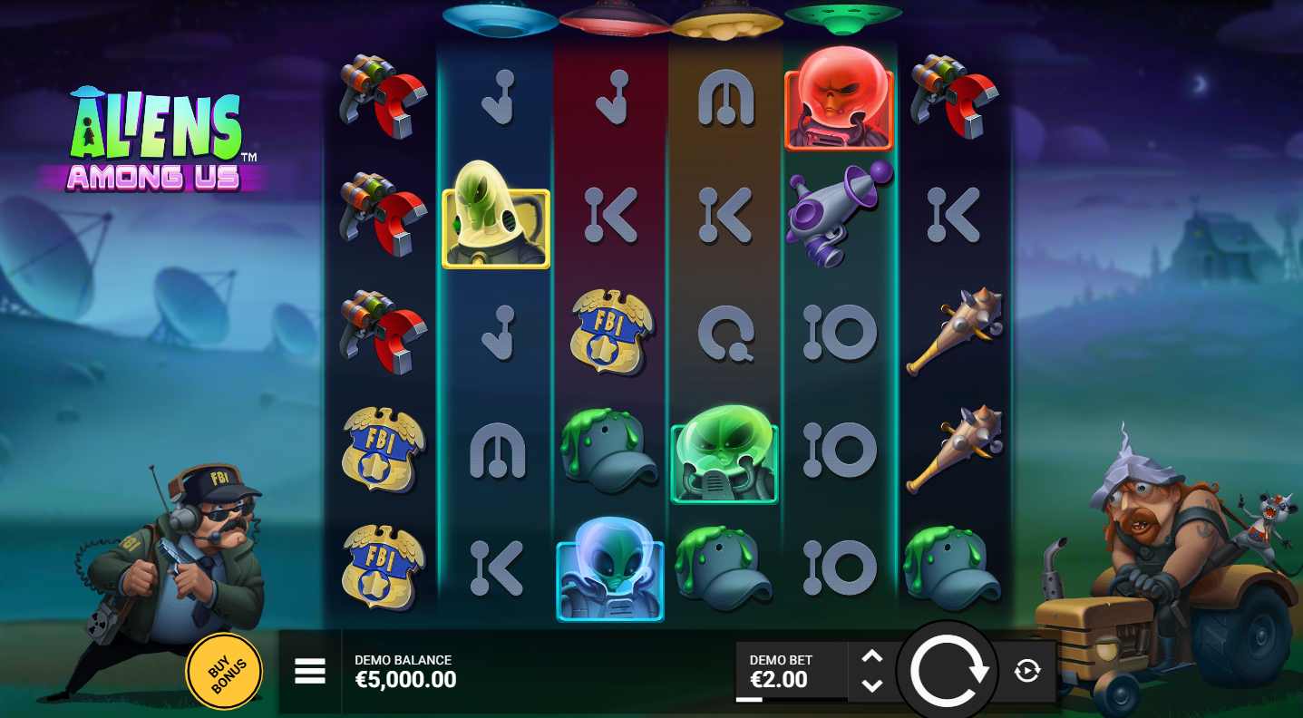 Aliens Among Us bonus game