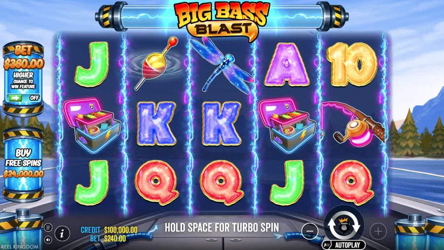 Screenshot of Big Bass Blast slot