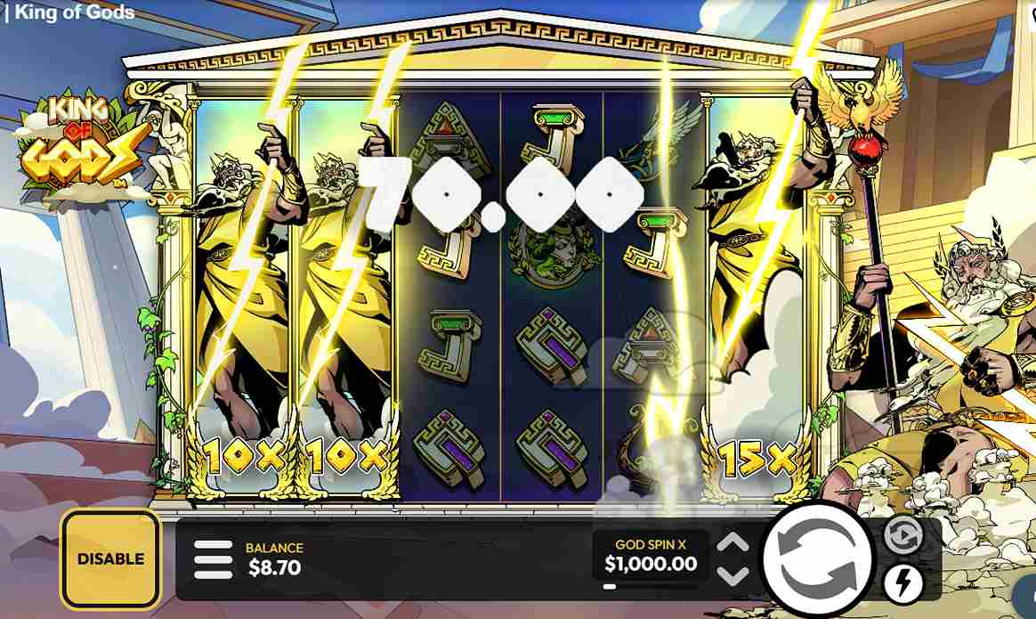King of Gods bonus game