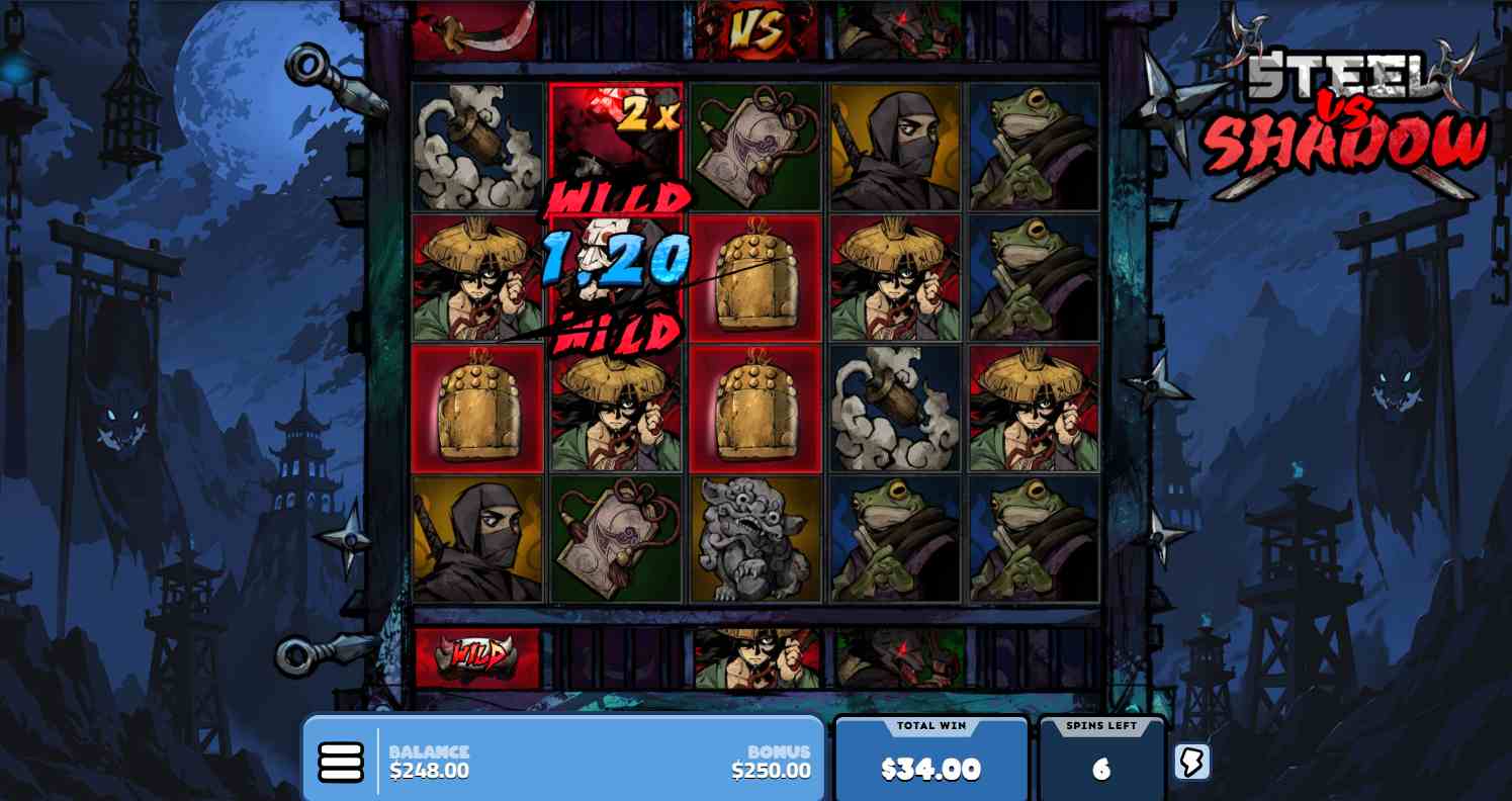 Steel VS Shadow bonus game