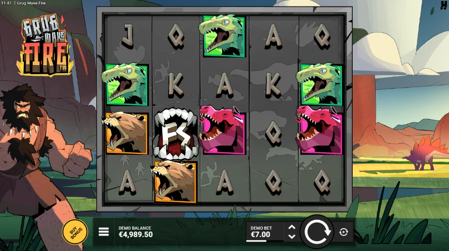 Grug Make Fire Slot Base Game