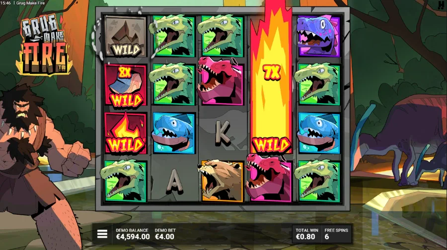 Grug Make Fire Slot Bonus Game