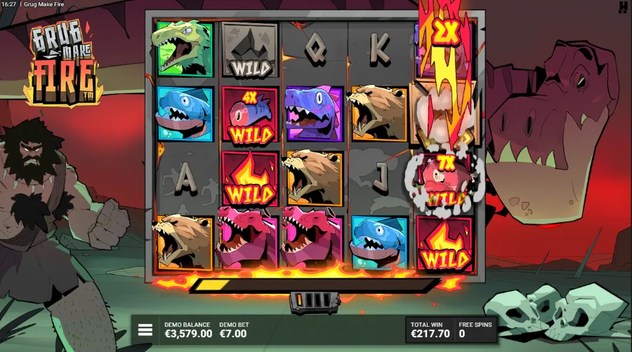 Grug Make Fire Slot Hacksaw Gaming