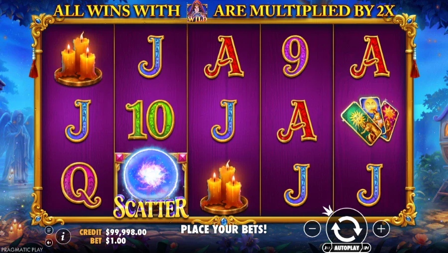Screenshot of Madam Mystique Enhanced RTP slot