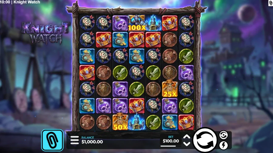 Screenshot of Knight Watch slot
