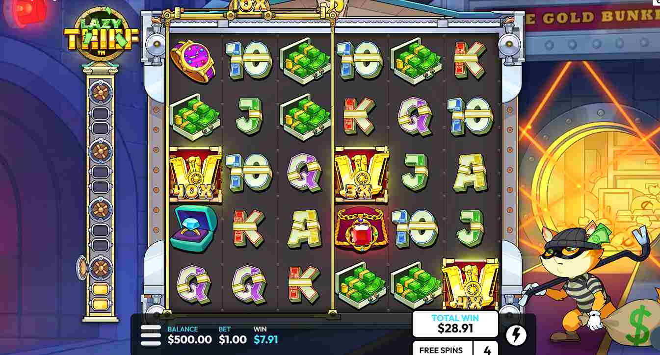 Lazy Thief bonus game