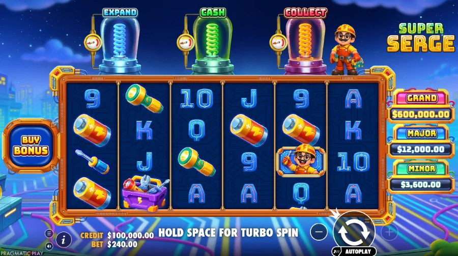 Screenshot of Super Serge slot