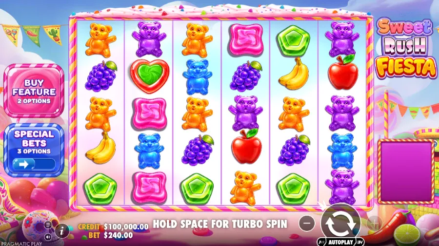 Screenshot of Sweet Rush Fiesta Enhanced RTP